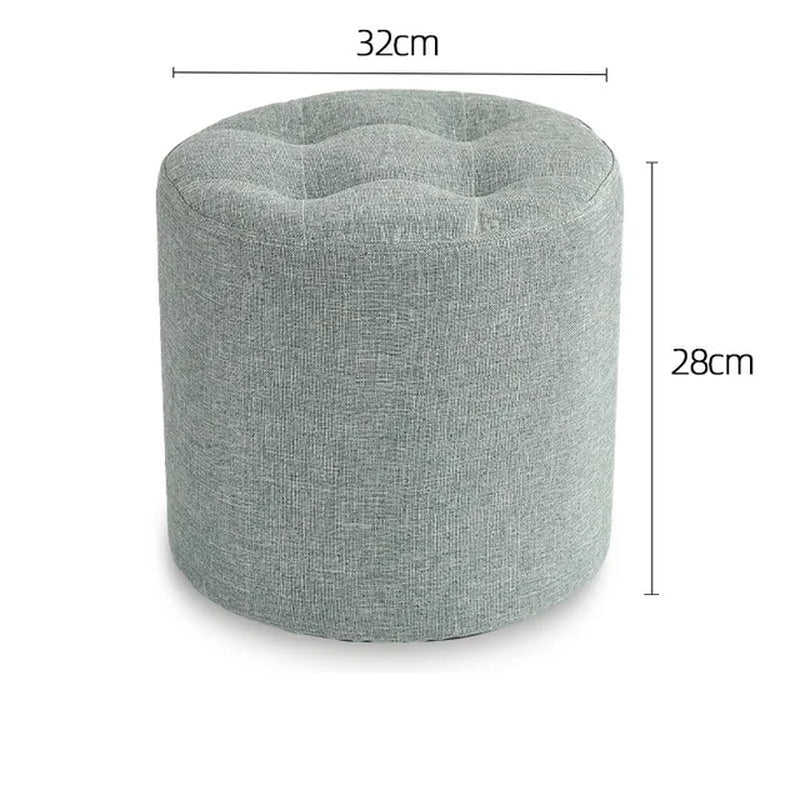 Small Cloth Stool Home Sofa Creative Seat round Bench Sitting Room Fashion Living Room Door Shoe Exquisite Chair Decoration