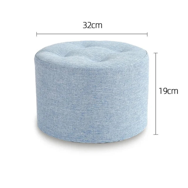 Small Cloth Stool Home Sofa Creative Seat round Bench Sitting Room Fashion Living Room Door Shoe Exquisite Chair Decoration