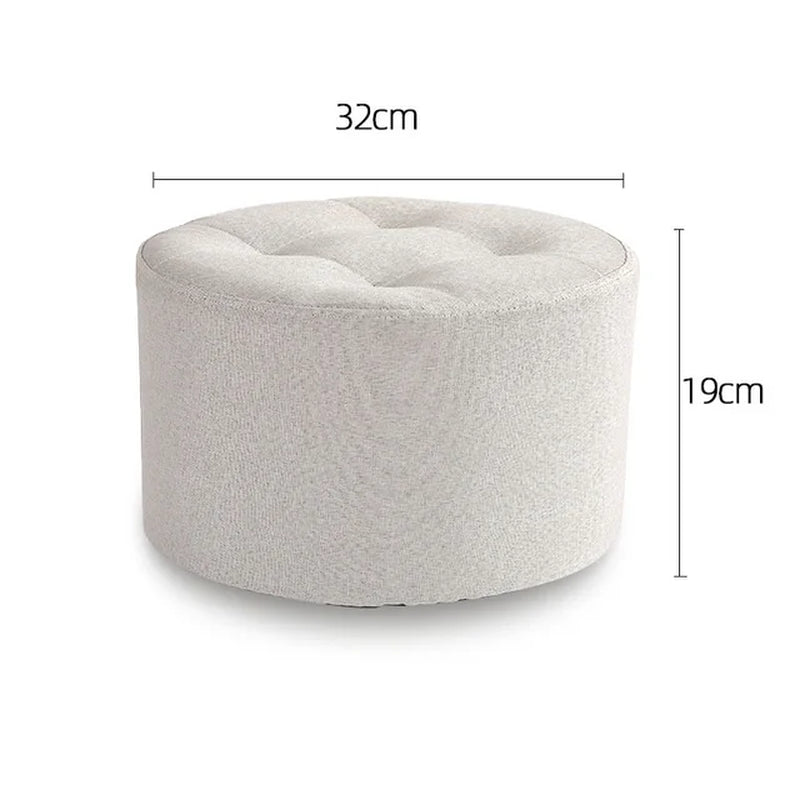 Small Cloth Stool Home Sofa Creative Seat round Bench Sitting Room Fashion Living Room Door Shoe Exquisite Chair Decoration