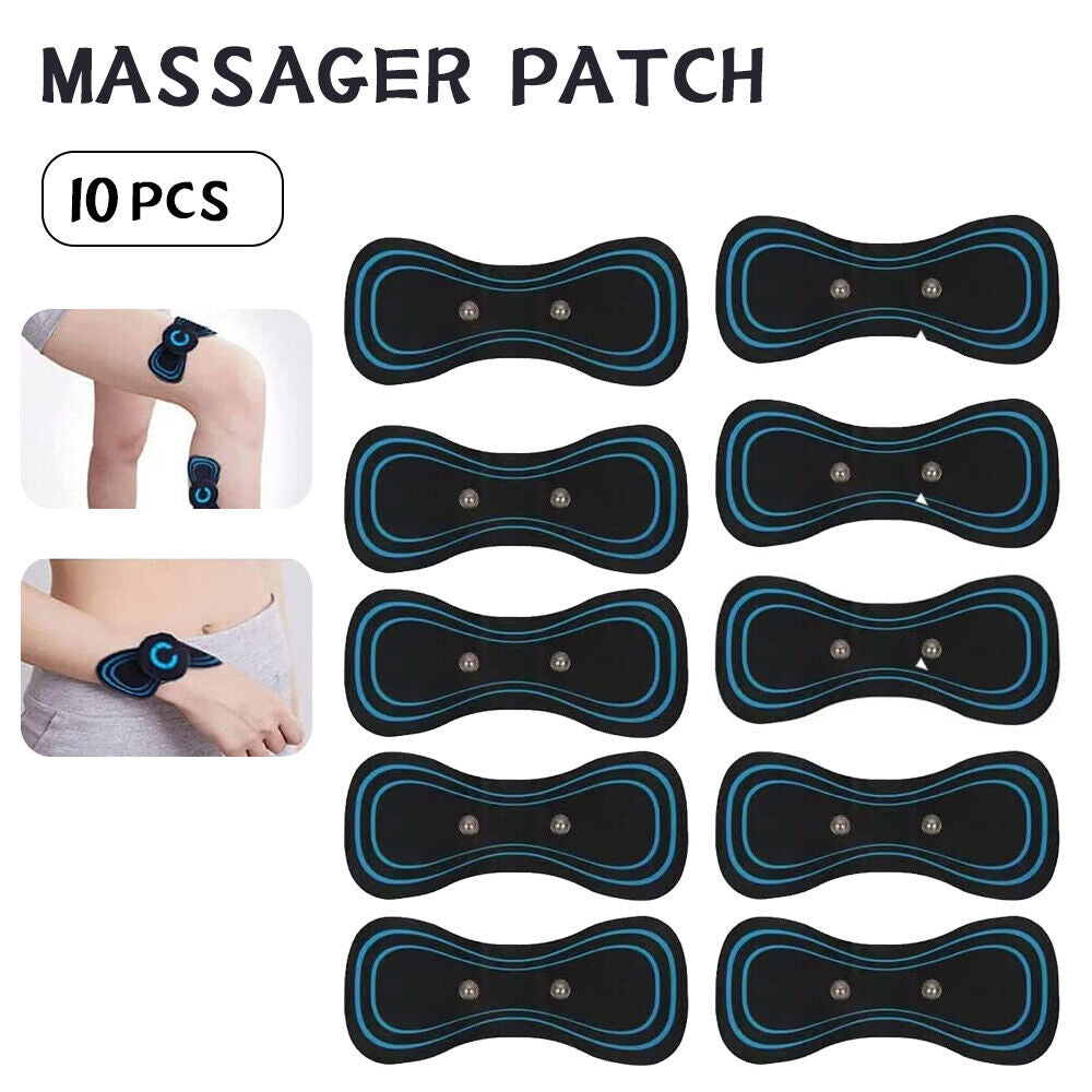 Neck Back Massager Portable Mini Electric EMS Cervical Massage Patch Relief Pain