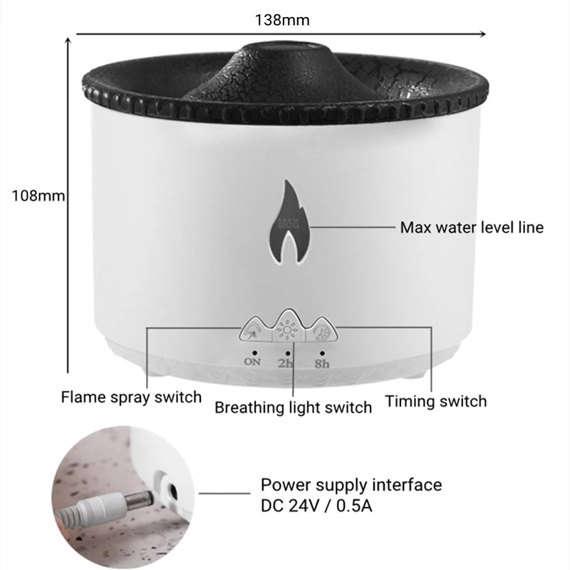 Volcano Eruption Air Humidifier