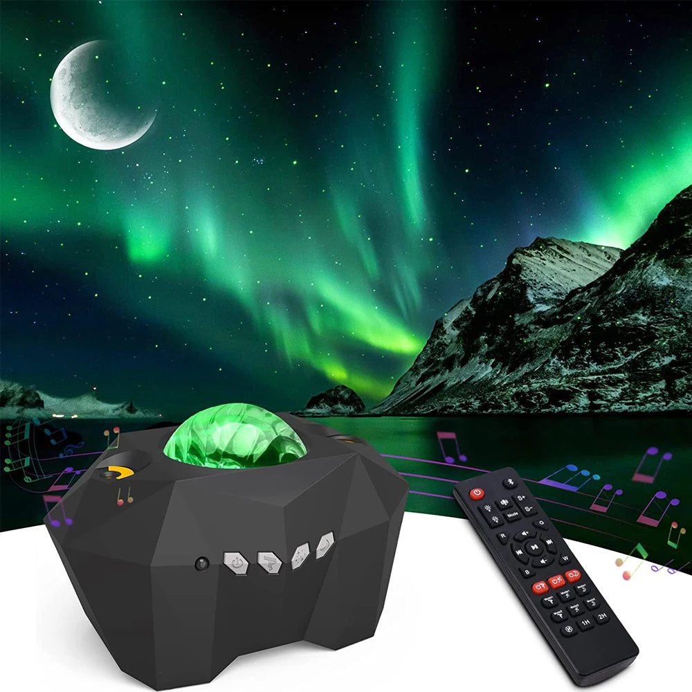 Aurora Star Light Projector with Moon