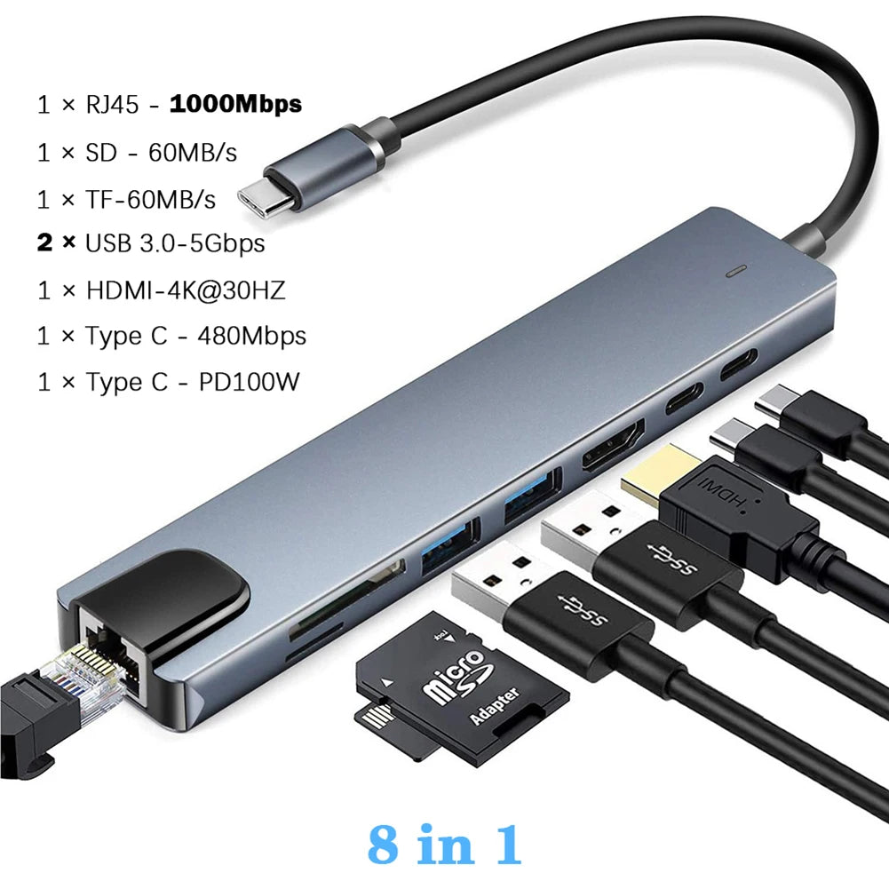 USB 3.0 Type C HUB USB C Docking Station