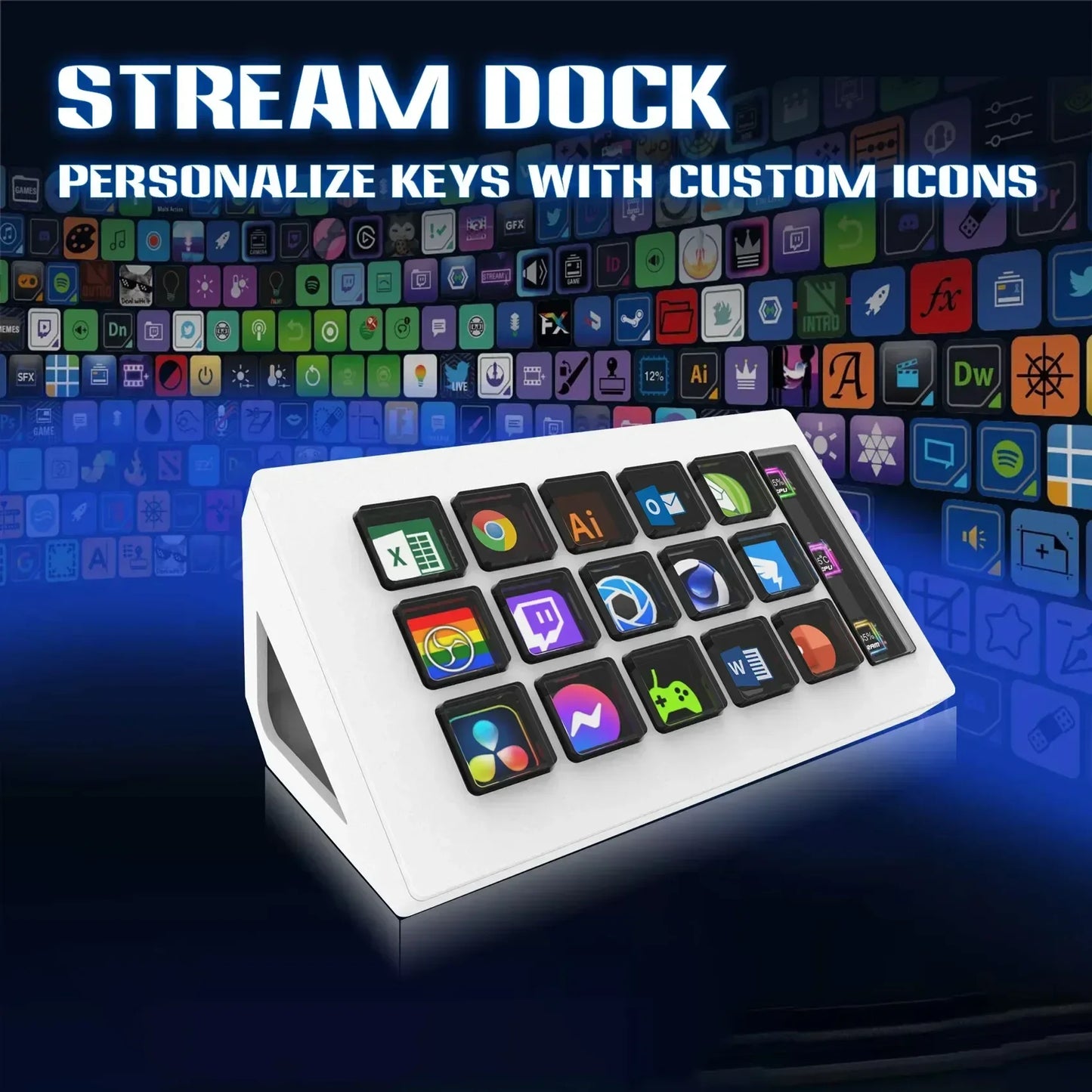 2024 Visual Stream Deck Keyboard LCD Button