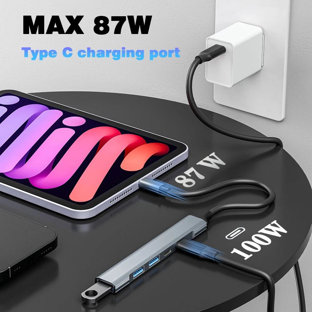 USB 3.0 HUB Type C to 4 Ports