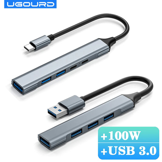 USB 3.0 HUB Type C to 4 Ports