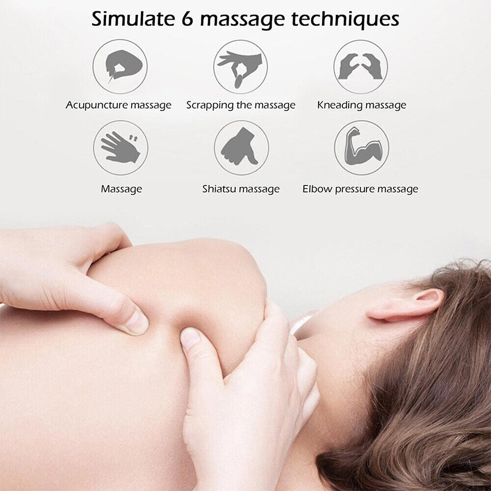 Neck Back Massager Portable Mini Electric EMS Cervical Massage Patch Relief Pain