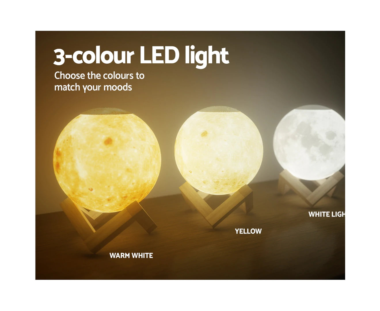 Aroma Diffuser Aromatherapy Moon Lamp 880Ml