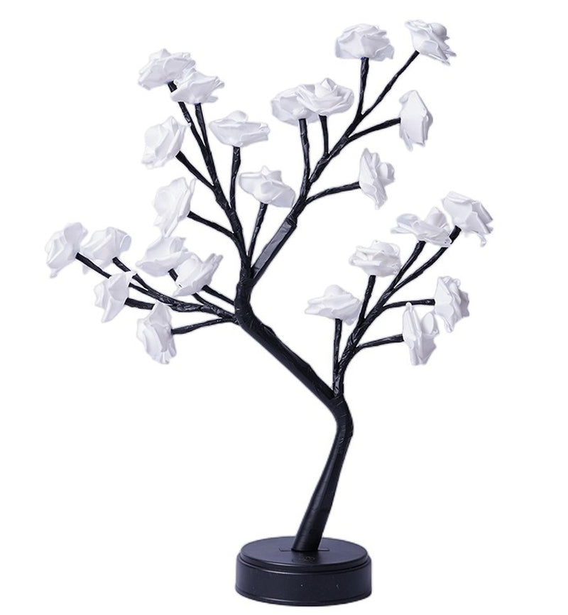 Table Lamp Flower Tree Rose Lamps Fairy Desk Night Lights USB Operated Gifts for Wedding Valentine Christmas Decoration