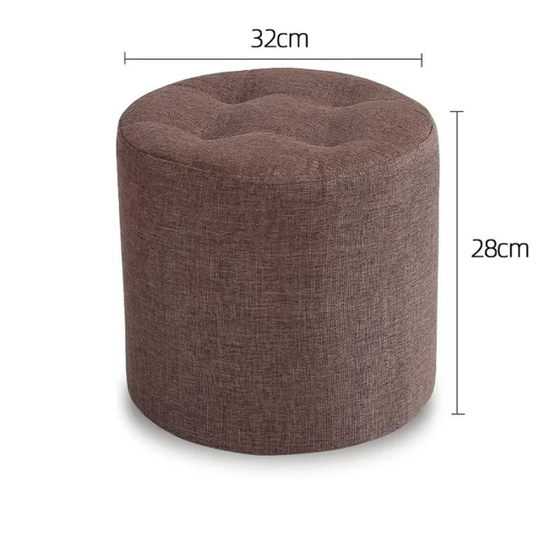 Small Cloth Stool Home Sofa Creative Seat round Bench Sitting Room Fashion Living Room Door Shoe Exquisite Chair Decoration