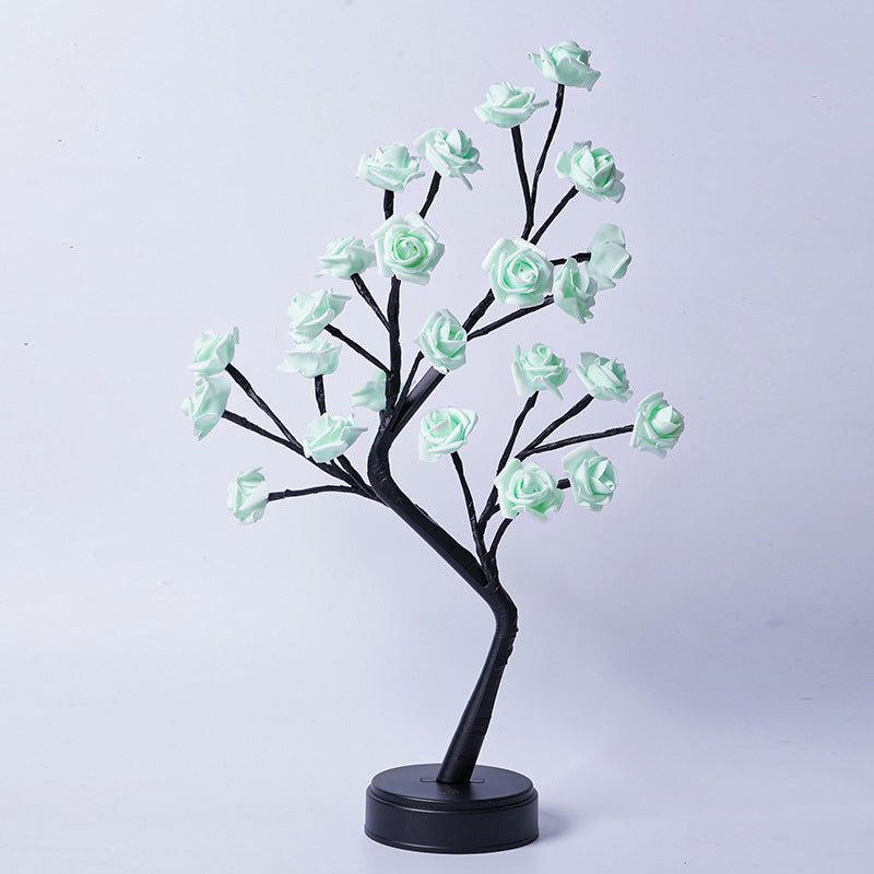 Table Lamp Flower Tree Rose Lamps Fairy Desk Night Lights USB Operated Gifts for Wedding Valentine Christmas Decoration